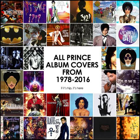 All The Prince Album Covers In Chronological Order - if it's hip, it's here