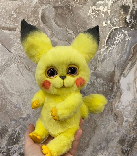 Pikachu Pokémon Cute Plush Stuffed Doll Handmade OOAK - Etsy