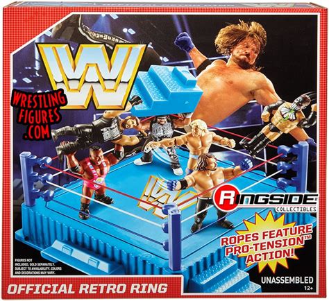 WWE Retro Ring Playset for Toy Wrestling Action Figures by Mattel!WWE ...