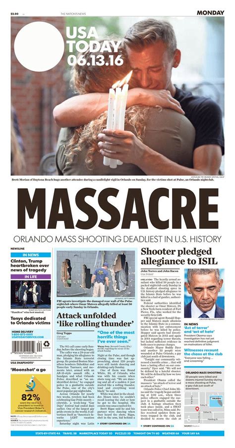 the front page of a newspaper with an image of a man and woman hugging ...