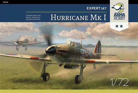 Arma Hobby Releases “Expert Set” New Tool Hawker Hurricane Model Kit