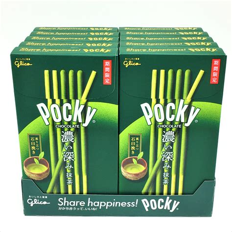 Glico Pocky Double Rich Matcha Biscuit Sticks 2 Packs 2.05oz X10 - Walmart.com - Walmart.com