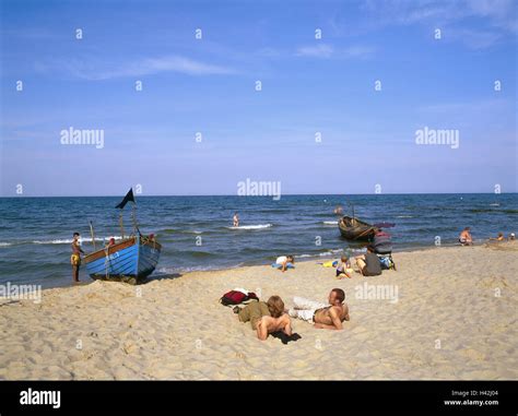 Germany, Mecklenburg-West Pomerania, island Usedom, Koserow, sandy ...