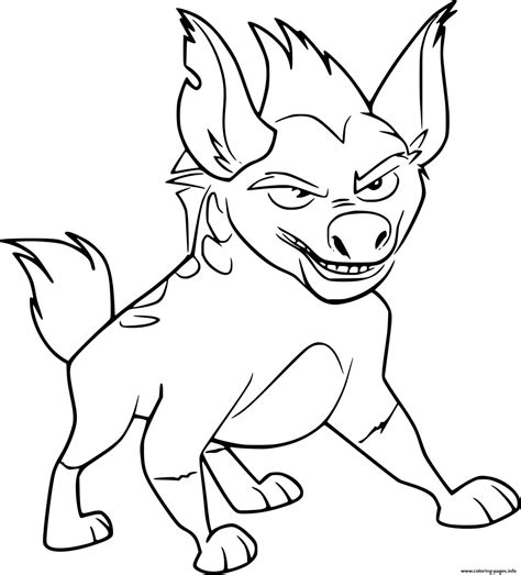 Janja Hyena Coloring page Printable