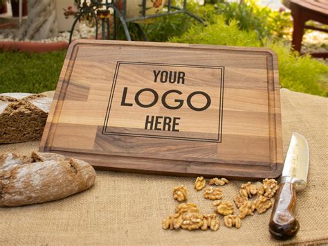 Engraved Logo Cutting Board, Custom Cutting Board, Logo Cutting Board, Restaurant Branding ...