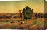 George Inness Landscape with Figure painting anysize 50% off - Landscape with Figure painting ...