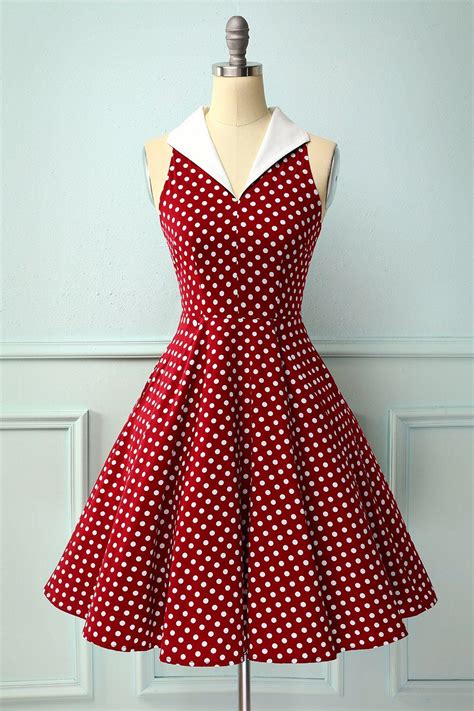 Vintage Polka Dot Dress, Vintage 1950s Dresses, Vintage Outfits 50s Dress, 60s Dress Outfit ...