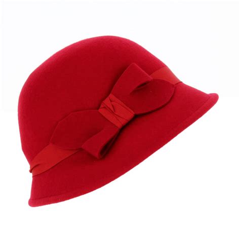 Chapeau Cloche Mélodie Rouge - Traclet Reference : 18762 | Chapellerie ...