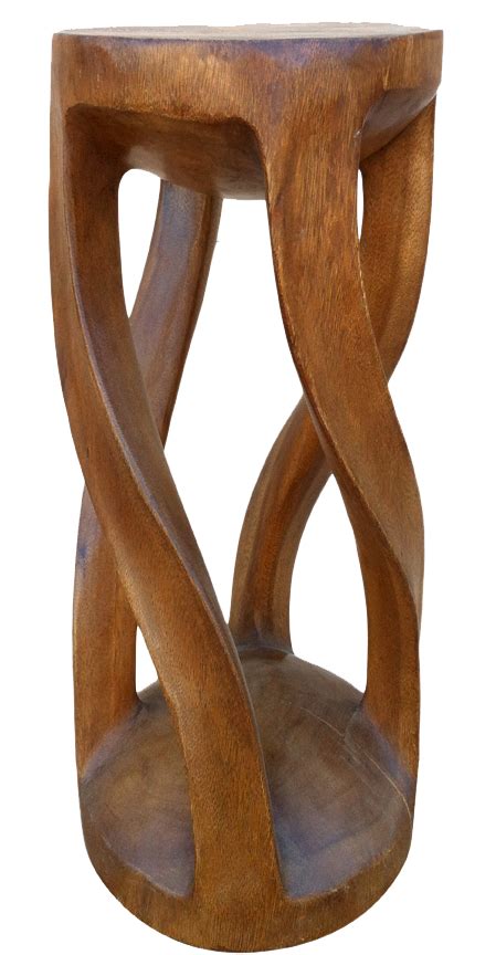 30" tall four leg round top twist pedestal or stool, Asian Art Imports | Round stool, Stool, Table