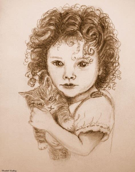 Cutie with a Kitty by Elizabeth Lindberg on ARTwanted | Artwork, Artist, Kitty