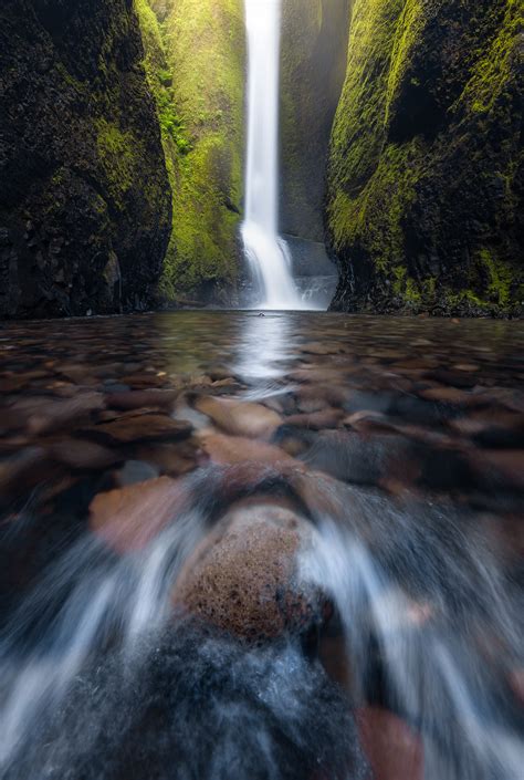 Interesting Photo of the Day: Low Angle of the Oneonta Gorge Waterfall