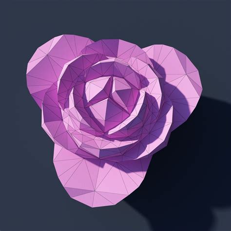 Create your own paper sculpture flower Rose Origami Rose, Office Paper, Low Poly Models, Iris ...