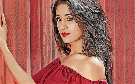 4K Free download | Shivangi Joshi, , vector art, Bollywood, indian actress, celebrity drawings ...