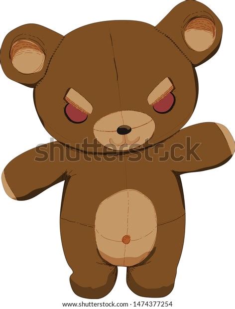 Evil Teddy Bear Vector Art Stock Vector (Royalty Free) 1474377254