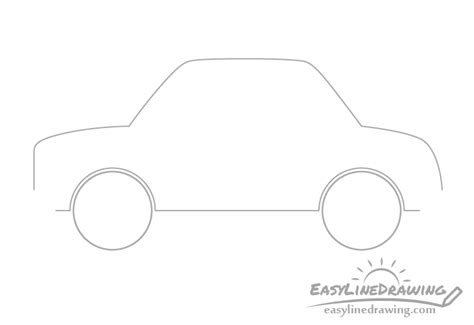 How to Draw a Cartoon Car in 12 Steps - EasyLineDrawing