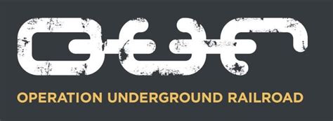 Operation Underground Railroad logo makes their letters out of a broken ...