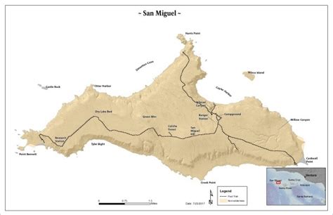 San Miguel Island Map - ToursMaps.com