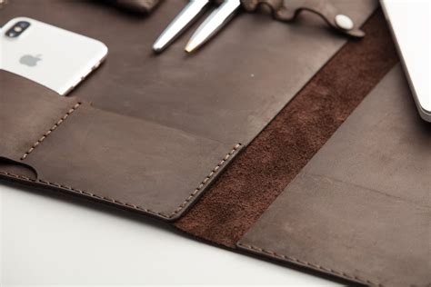 Personalized HP Envy Case, Dragonfly Leather Laptop Sleeve, Brown ...