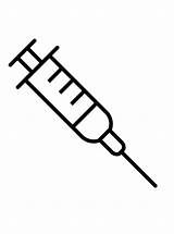 Kids N Funcom  Coloring Page Health Simple Hypodermic needle sketch template