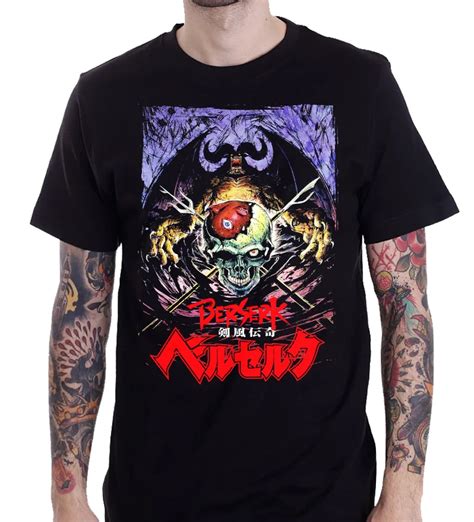 Berserk Anime Manga Japan Cartoon T shirt S 2XL Mens T Shirts Fashion 2018 Clothing Popular ...