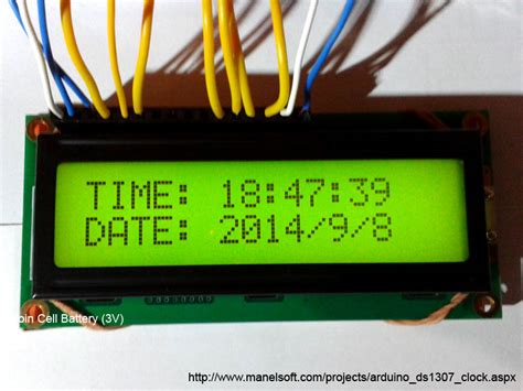 Arduino clock lcd 16x2