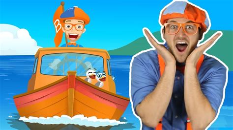 Blippi Boat Song | Learning Videos for Kids | Learn at Home | Nursery ...