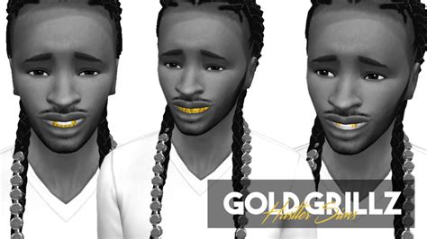 HustlerxSims Presents : Grillz V2 - Sims 4 CC Finds