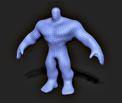 Strong Male Body Base Mesh - UIStudios.com