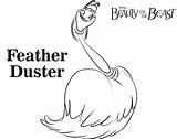 Feather Duster – Beauty And The Beast Coloring Pages Disney Movies List sketch template