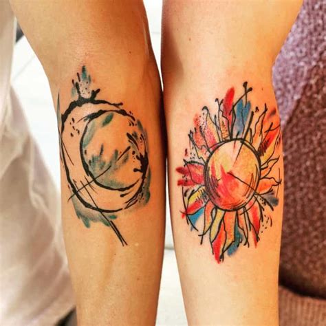 30+ Matching Tattoos Sun And Moon - RoshTilley