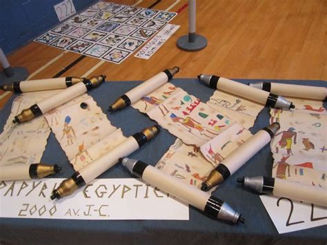 Egyptian scrolls of papyrus. - Quick, Easy, Cheap and Free DIY Crafts | Egyptian party, Ancient ...