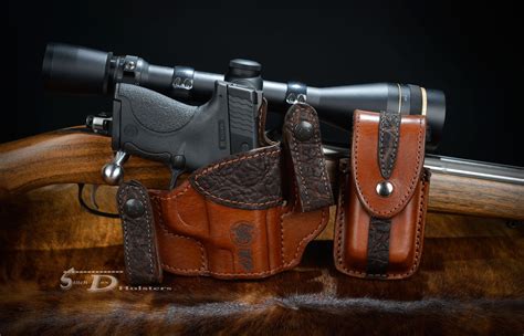 custom leather IWB concealed carry holster with matching single mag carrier | Leather holster ...