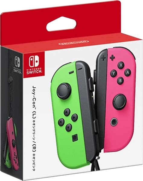 Nintendo Switch Joy-Cons - Neon Green & Pink | Game Academia Singapore