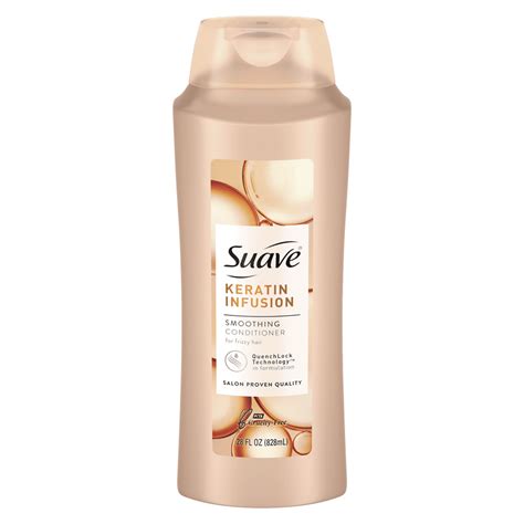 Suave Professionals Smoothing Conditioner for Frizzy Hair 48-hour Frizz Control Keratin Infusion ...