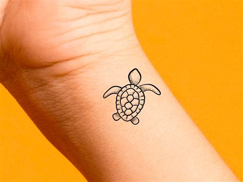 Turtle Silhouette Tattoo