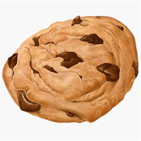 Hand drawn chocolate chip cookie transparent png | free image by rawpixel.com / Noon | Chocolate ...