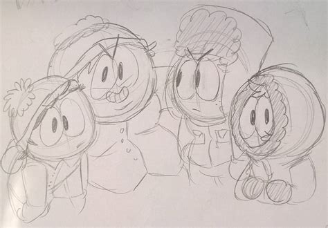 South park sketch by theguywhodrawsalot on DeviantArt