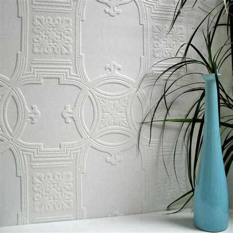 Early Victorian Paintable Textured Vinyl Wallpaper, Sample ...