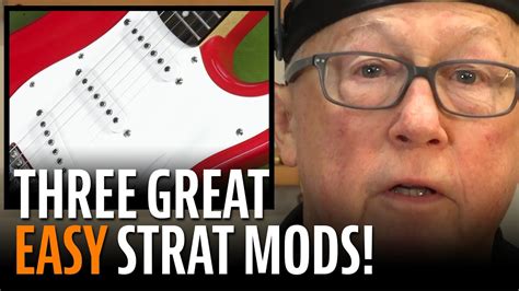 Fender Squier Stratocaster Mods - 3 Easy Mods to Make Your Strat Play Great! - YouTube