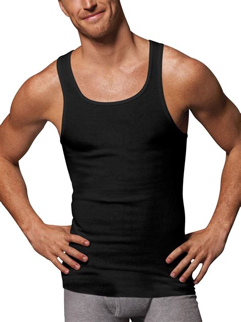 Hanes Men's Ultimate ComfortSoft Dyed Tank Undershirt, 4-Pack - Walmart.com