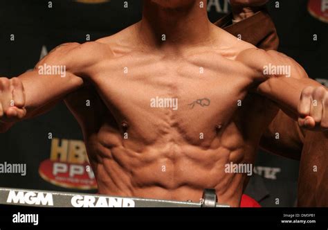 Mar 18, 2005; Las Vegas, NV, USA; Boxer MANNY PACQUIAO at the weigh-in ...