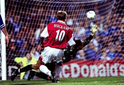 When Dennis Bergkamp finished first, second and third in the August '97 goal of the month ...