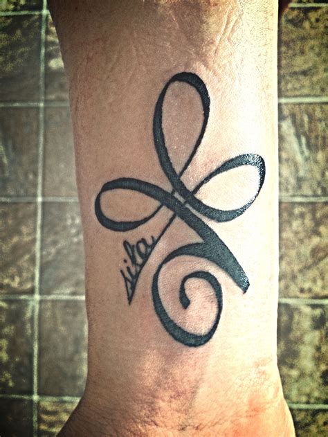 New ink ... Siła means "strength" in Polish, my heritage. The symbol is from the angelic ...