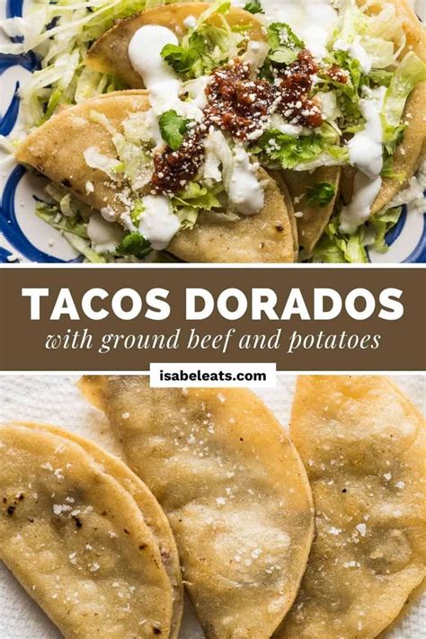 Tacos Dorados in 2024 | Mexican food recipes easy, Mexican food recipes authentic, Mexican food ...