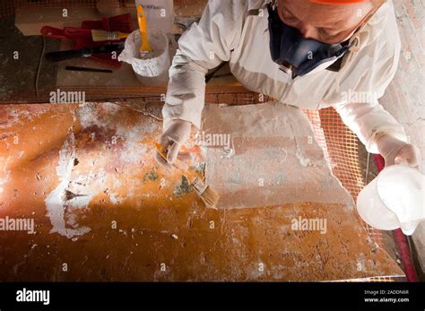 Fresco conservation at Domus Aurea palace in Rome, Italy. The Domus ...