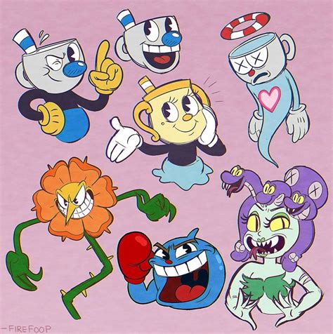 A Page of Cuphead Sketches by FireFoop on DeviantArt | Cartoon styles, Sketches, Cartoon ...