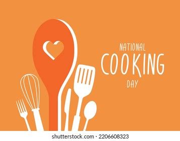 National Cooking Day Poster Vector Kitchen Stock Vector (Royalty Free ...