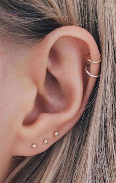 Famous Ear Piercing Ideas Both Ears References