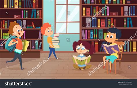 School library cartoon : 42 147 images, photos et images vectorielles de stock | Shutterstock