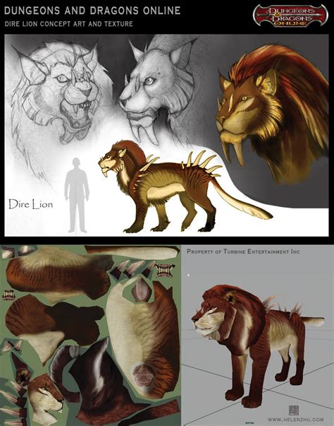 DDO: Dire Lion by Spiralfish on DeviantArt